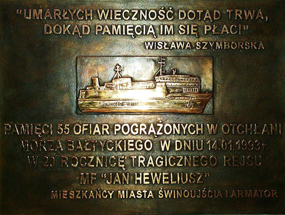 33. rocznica zatoni�cia promu MF „Jan Heweliusz”