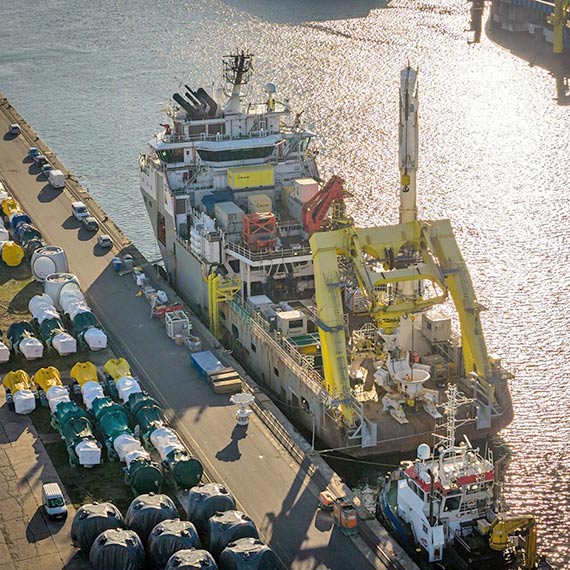 Korytarz kablowy Baltica 2 nabiera kszta�tu: ju� 150 km gotowych tras dla kabli mi�dzy turbinami