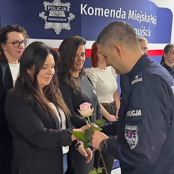 Dzień Kobiet w Komendzie Miejskiej Policji w Świnoujściu
