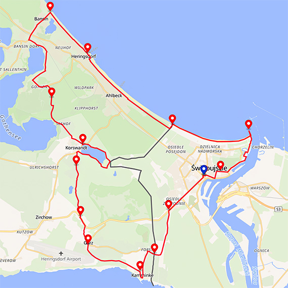 Ekstremalna Droga Krzy�owa ze �winouj�cia. Noc�, 41 kilometr�w i przez niemieck� cz�� wyspy