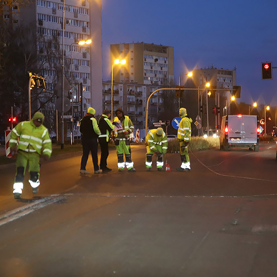 11 Listopada przygotowywana do oznakowania poziomego