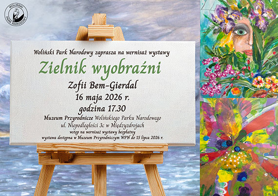 „Zielnik wyobraźni” - zaproszenie na wernisaż wystawy malarstwa Zofii Bem-Gierdal