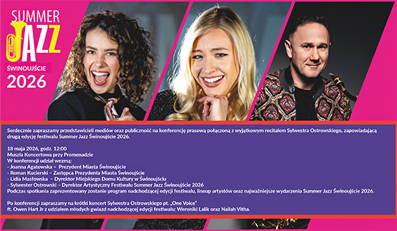 Summer Jazz wraca do Świnoujścia. Będzie konferencja i recital Sylwestra Ostrowskiego
