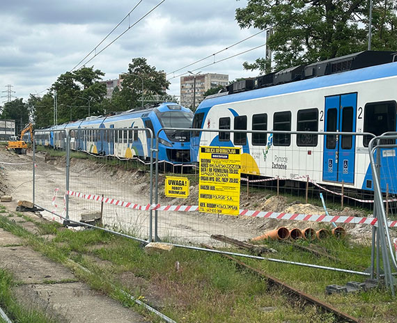 W Szczecinie powstaje nowoczesna myjnia pociągów POLREGIO