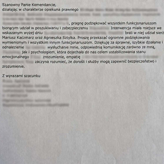 Słowa uznania dla świnoujskich funkcjonariuszy